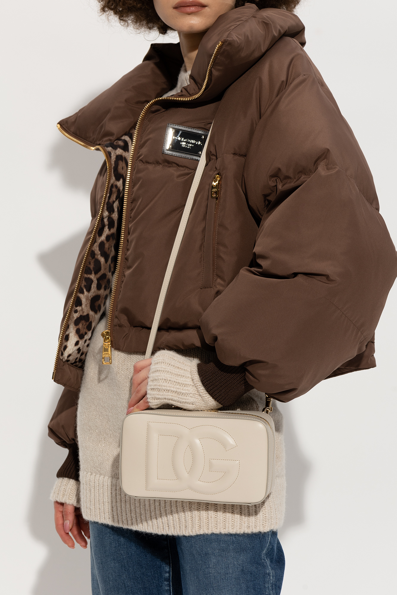 ショルダーバッグ・ポシェット DOLCE  GABBANA Women Messenger Bags BB7815AK274 8Z093 brown Dolce & Gabbana - Girls Orange Leather DG Crossbody Bag